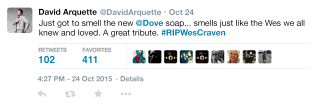 Illustration for article titled Touching Tribute: Dove Is Making A Soap That Smells Like Wes Craven